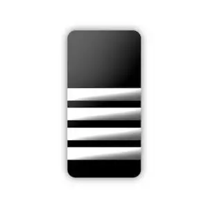Epaulettes 4 Bar Soft Black & White