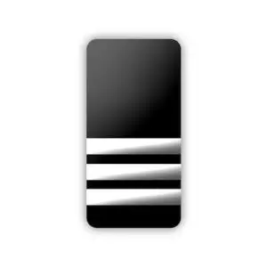 Epaulettes 3 Bar Soft Black & White