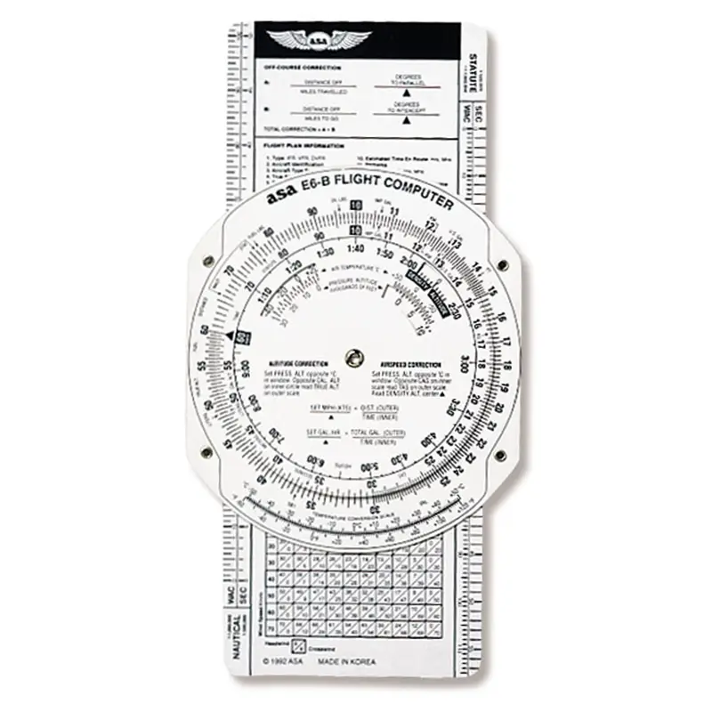 ASA Paper E6B Flight Computer.