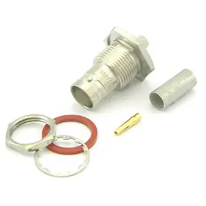 BNC Female Bulkhead Gold-Pin Teflon