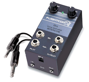 Flightcom IISX Portable 2-Place Intercom